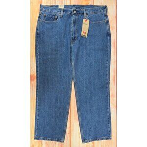 Levis Mens 550 Relaxed Fit Jeans 40x30 Tapered Leg Cotton Blue